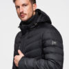 Meeste tepitud kapuutsiga pikem jope Ombre Clothing - Thumbnail Image 2