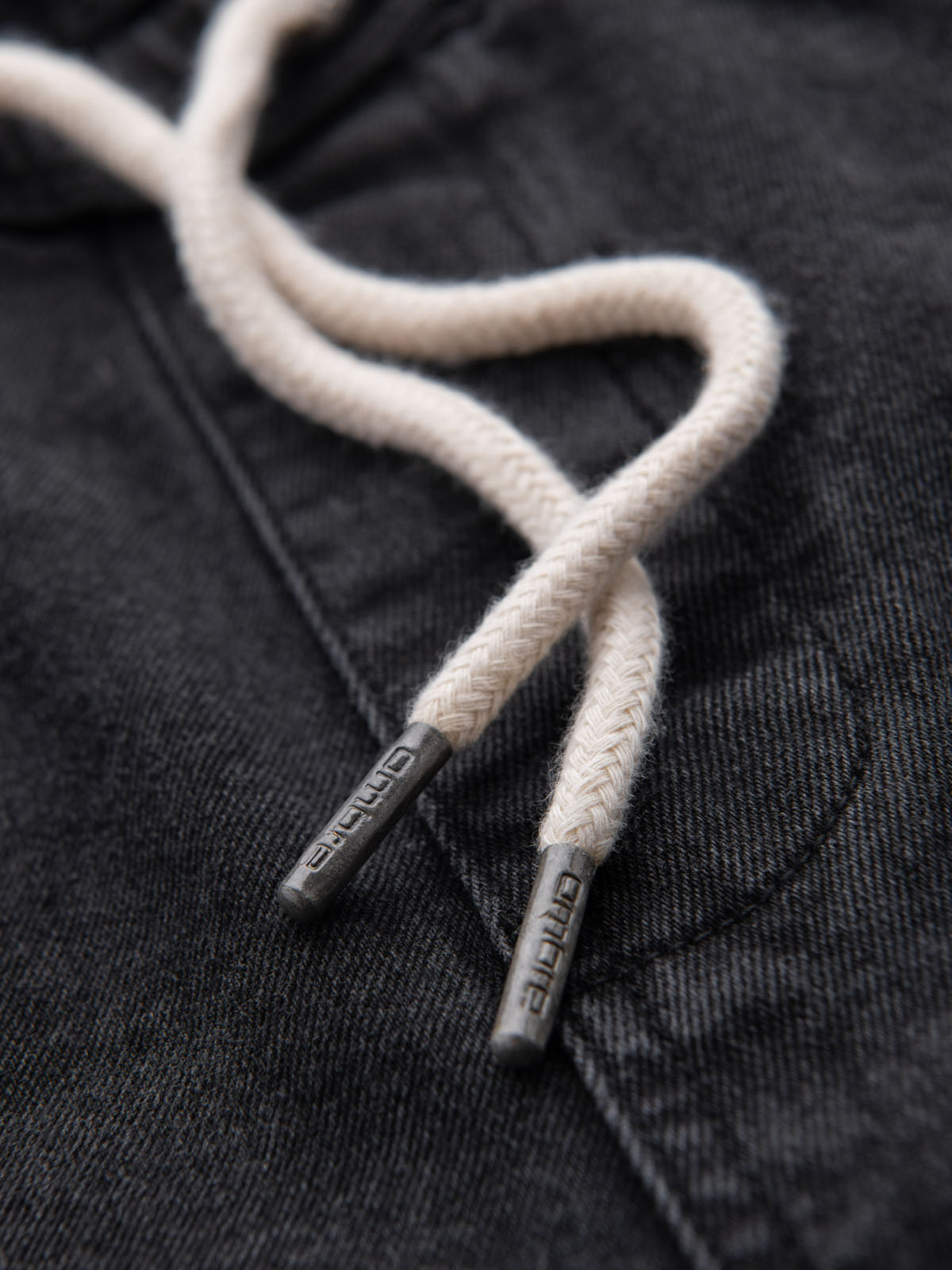 Ombre Clothing meeste teksalühikesed püksid nööriga vöökohaga - Image 39