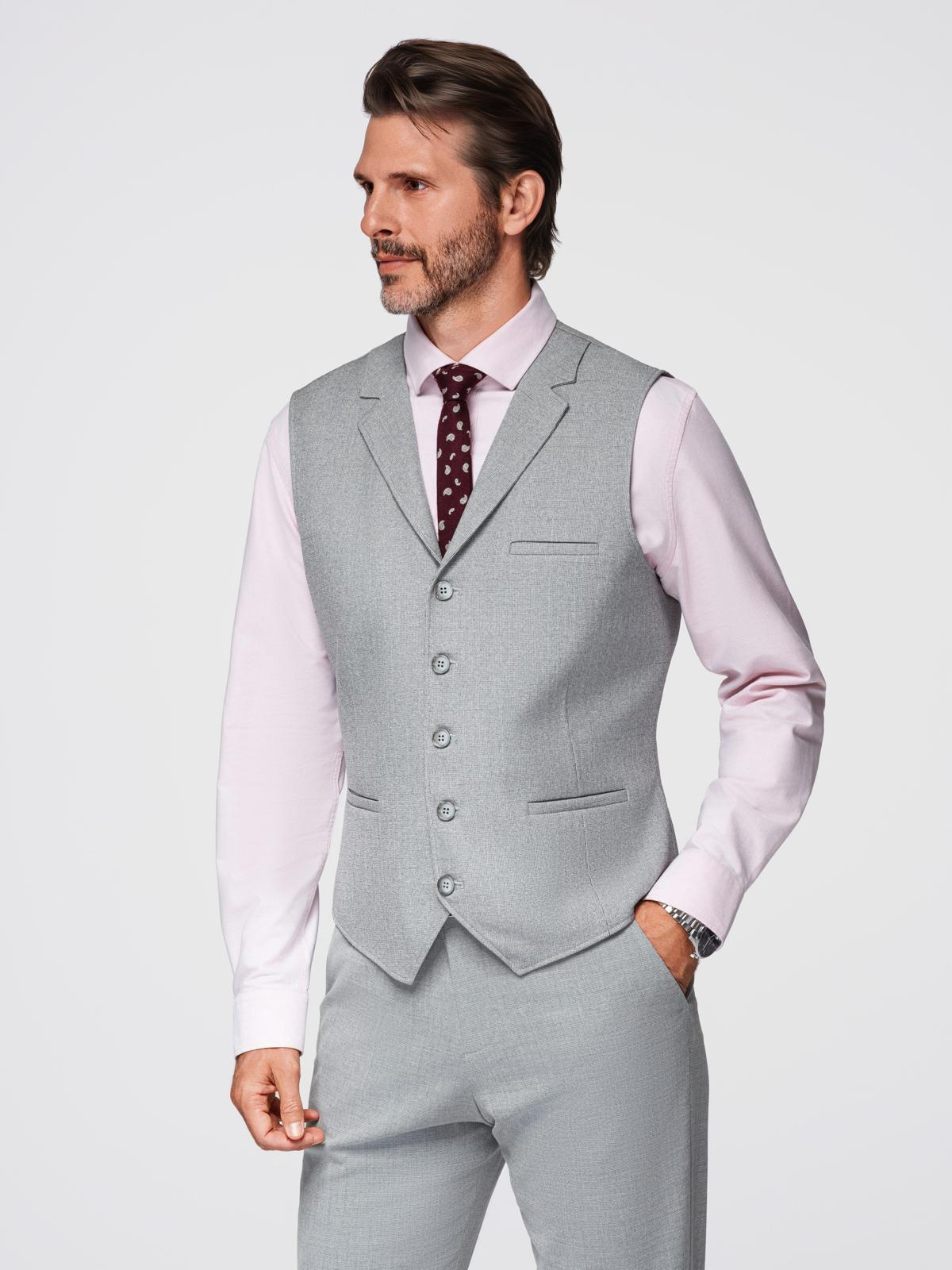 Ombre Clothing meeste reväärkraega ülikonnavest - Image 1