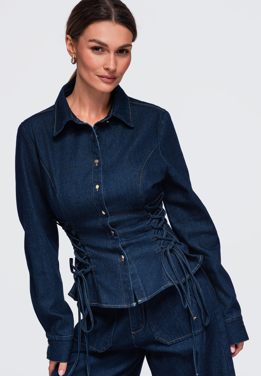 Ombre Clothing naiste teksasärk küljepaeltega - Image 11