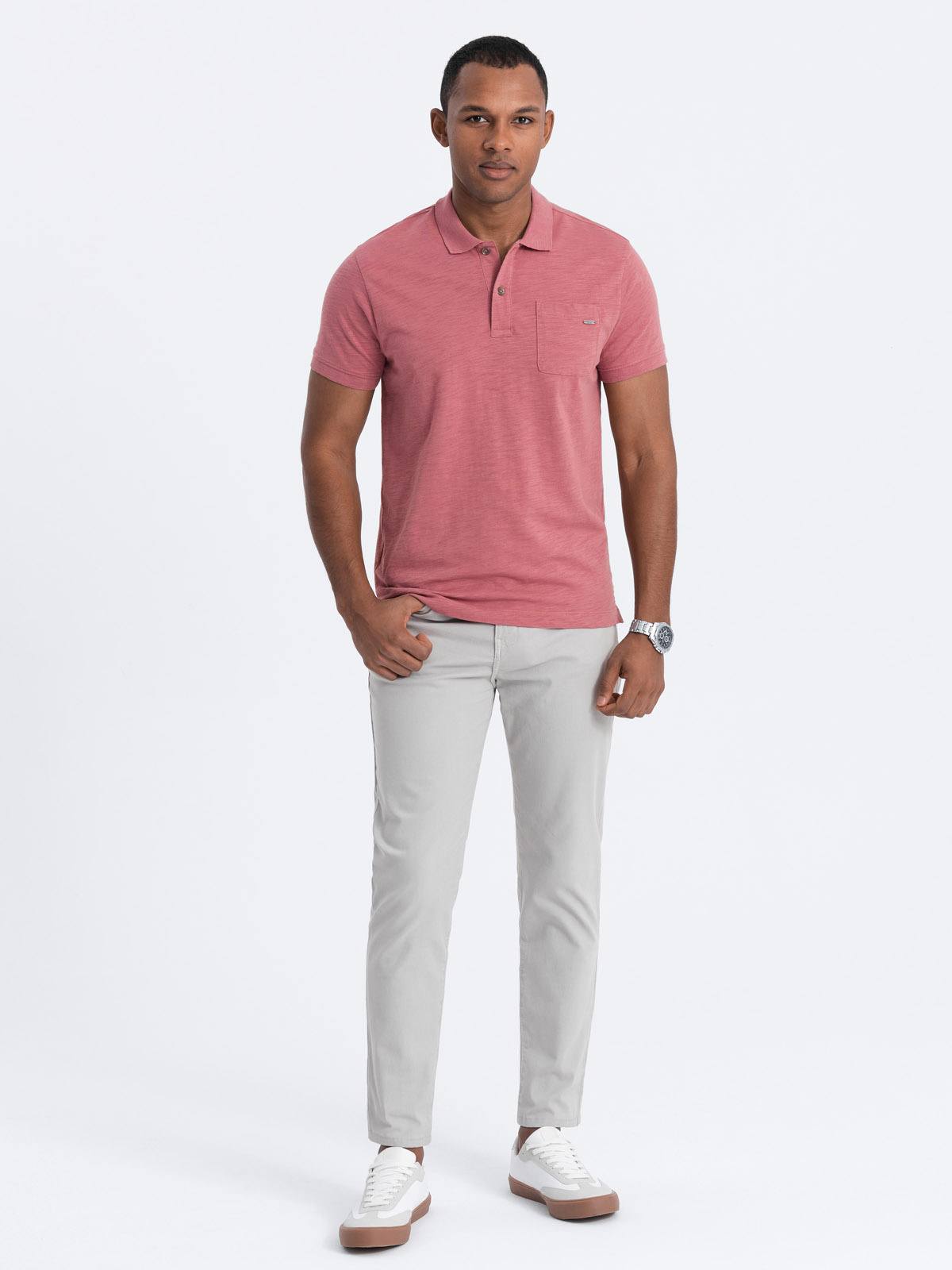 Meeste puuvillased chino-püksid Ombre Clothing - Image 2
