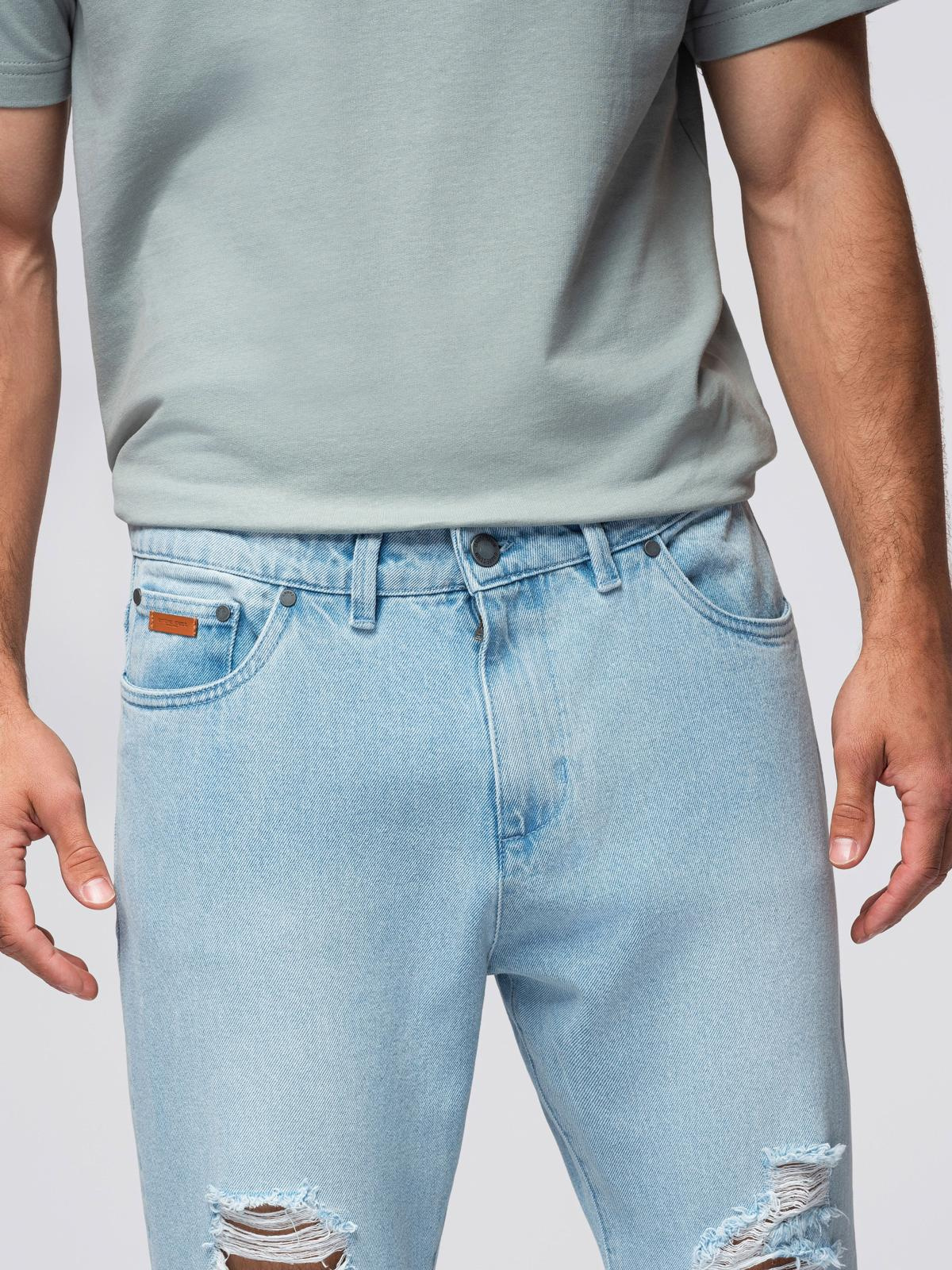 Meeste teksapüksid Ombre Clothing rebitud detailidega - Image 4