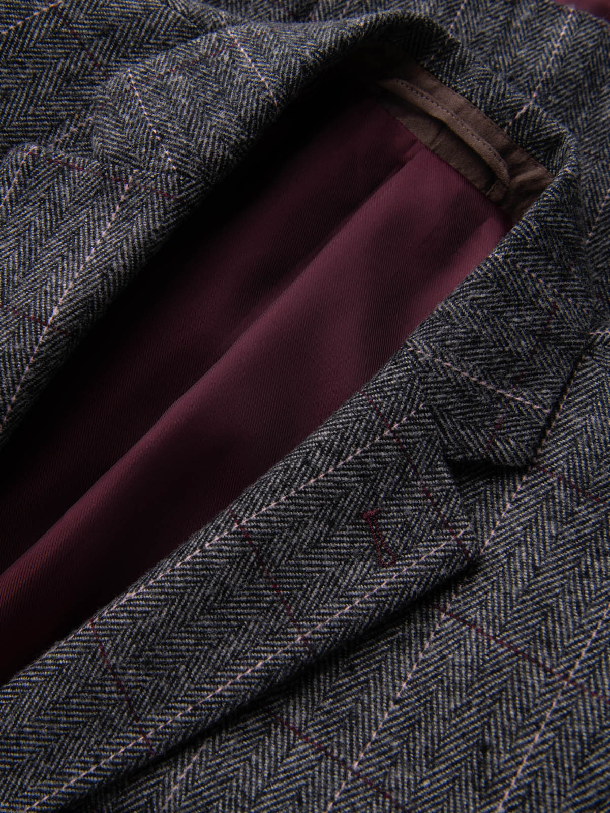 Meeste ruuduline pintsak Ombre Clothing - Image 7