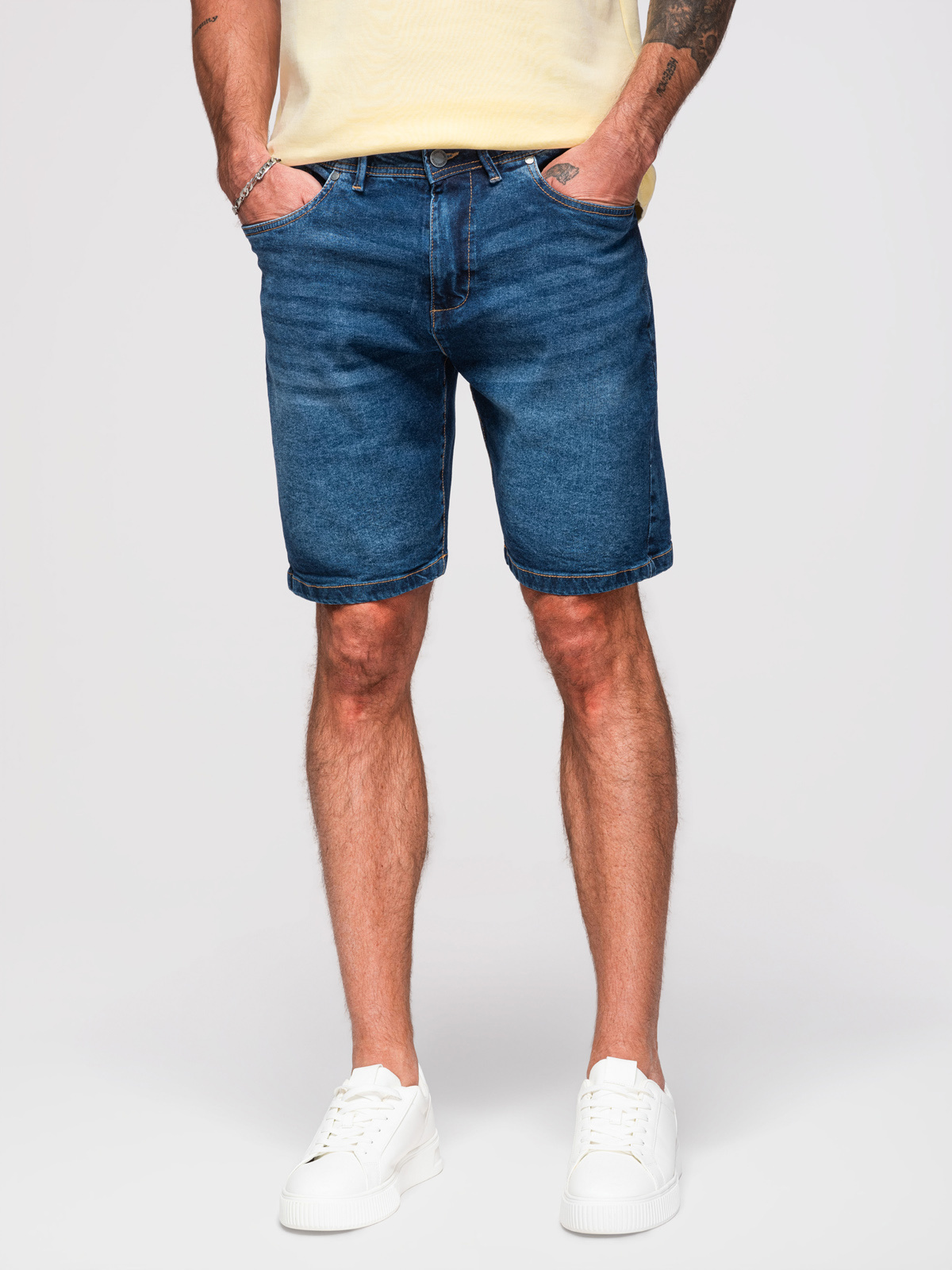 Ombre Clothing meeste lühikesed teksapüksid - Image 24