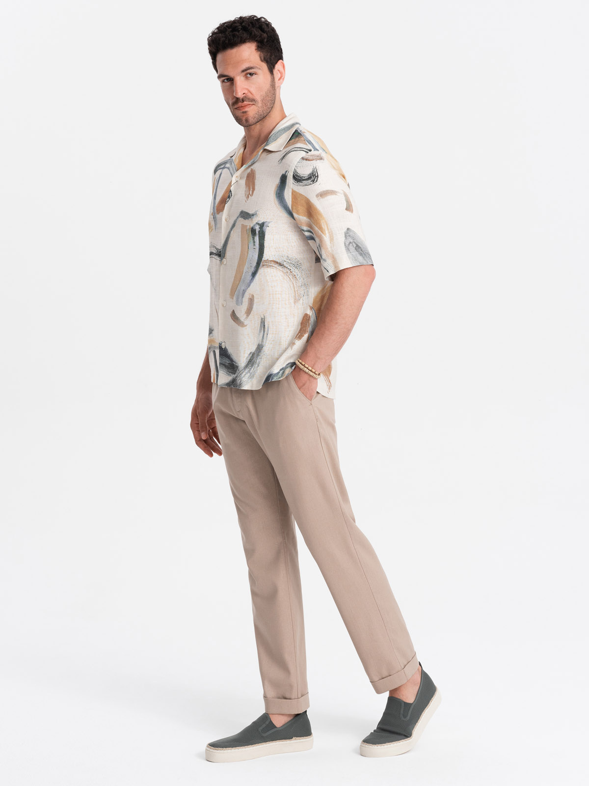 Ombre Clothing linasegused meeste chino-püksid - Image 11