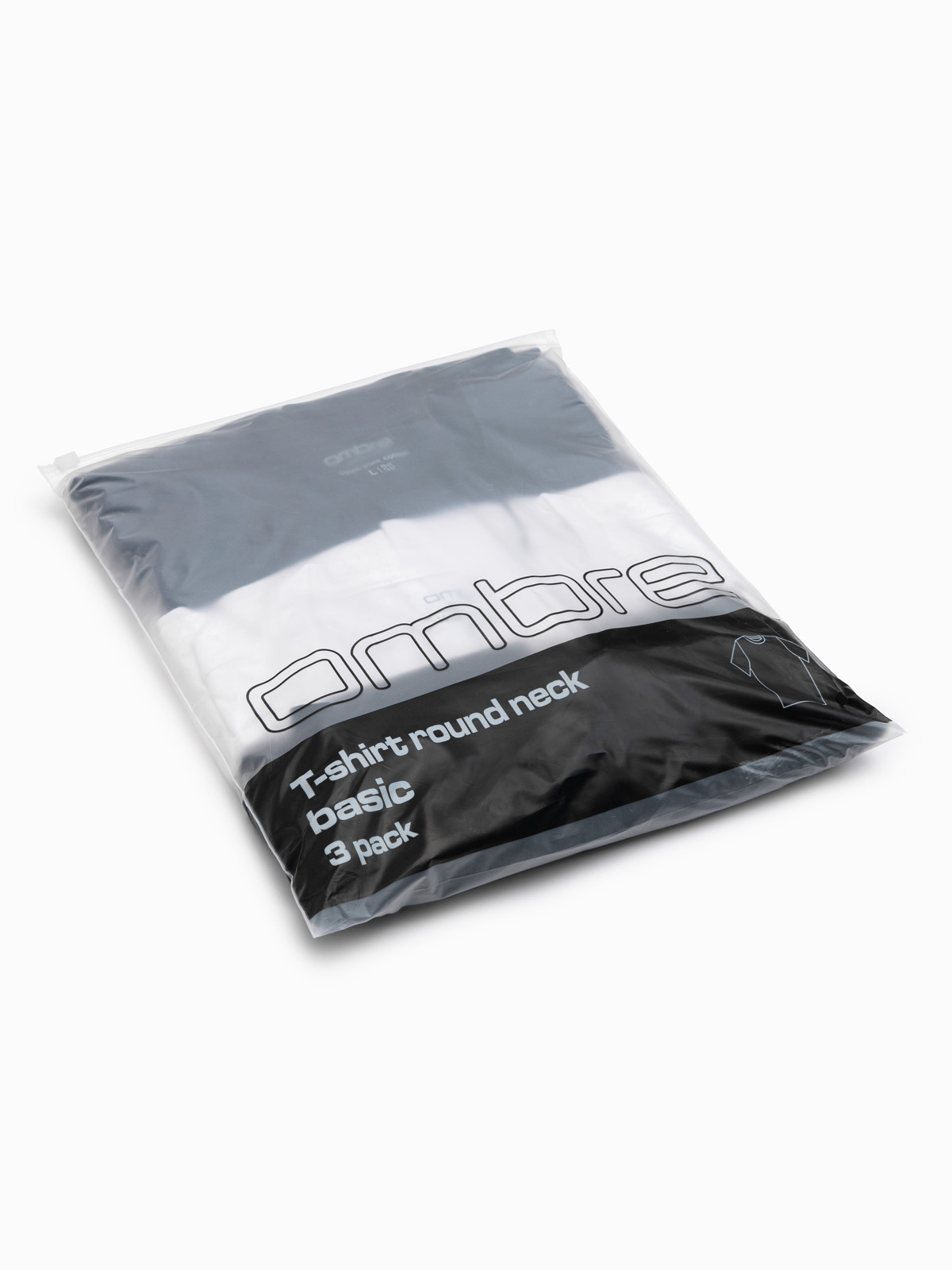 Meeste puuvillaste T-särkide komplekt Ombre (3 tk) - Image 8