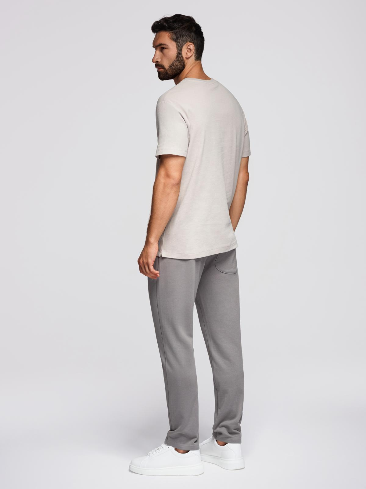 Ombre Clothing meeste puuvillased sirge lõikega dressipüksid - Image 48