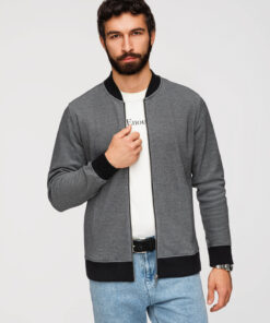 Meeste tõmblukuga dressipluus Ombre Clothing