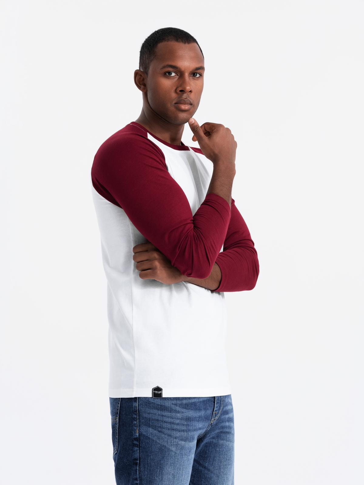 Meeste pikkade raglaanvarrukatega T-särk Ombre Clothing - Image 10