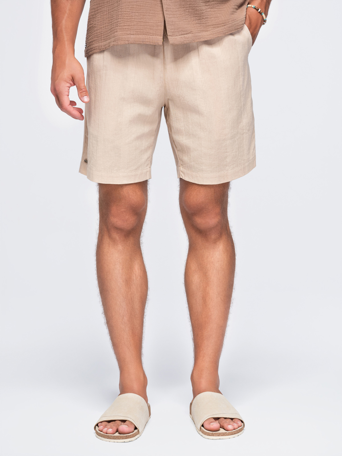 Meeste struktuursed puuvillased lühikesed püksid Ombre Clothing - Image 1