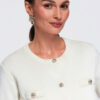 Ombre Clothing nööpidega lühikeste varrukatega naiste pluus - Thumbnail Image 9