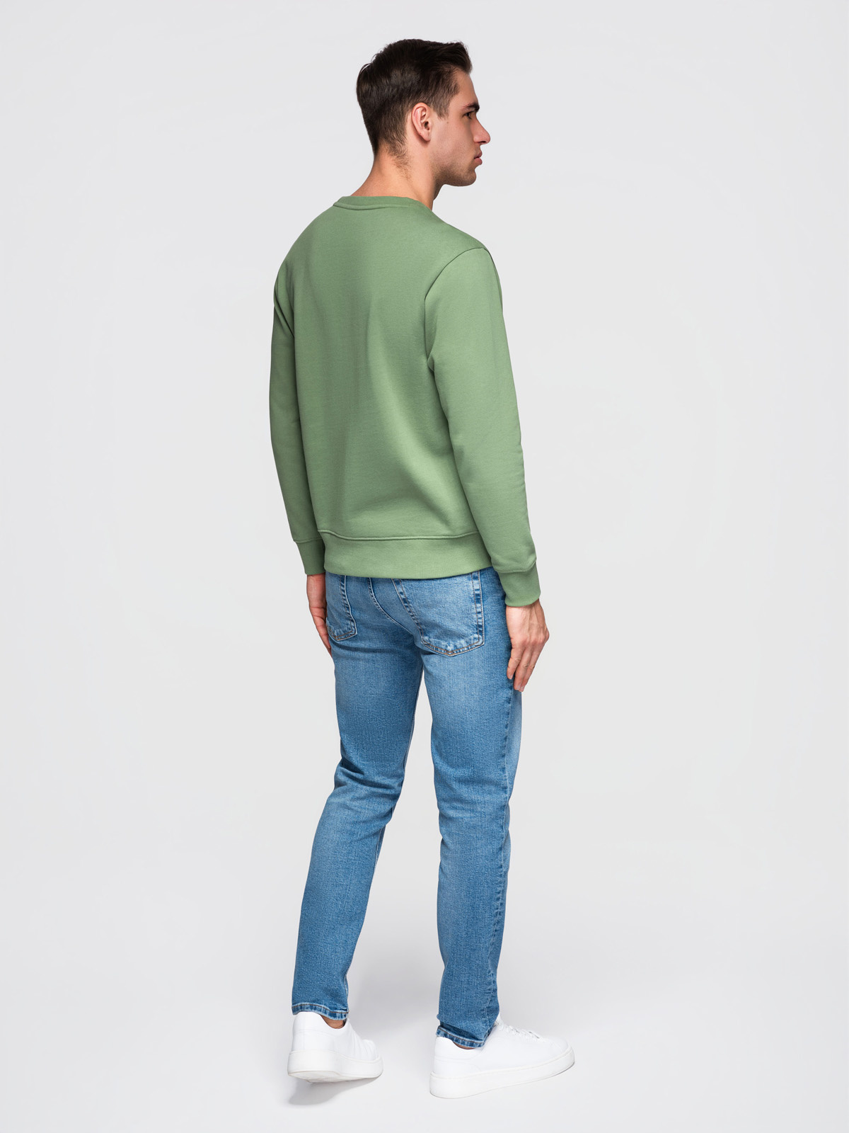 Meeste puuvillane dressipluus ümara kaelusega Ombre Clothing - Image 19