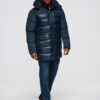 Ombre Clothing meeste tepitud talvejope kapuutsiga - Thumbnail Image 18