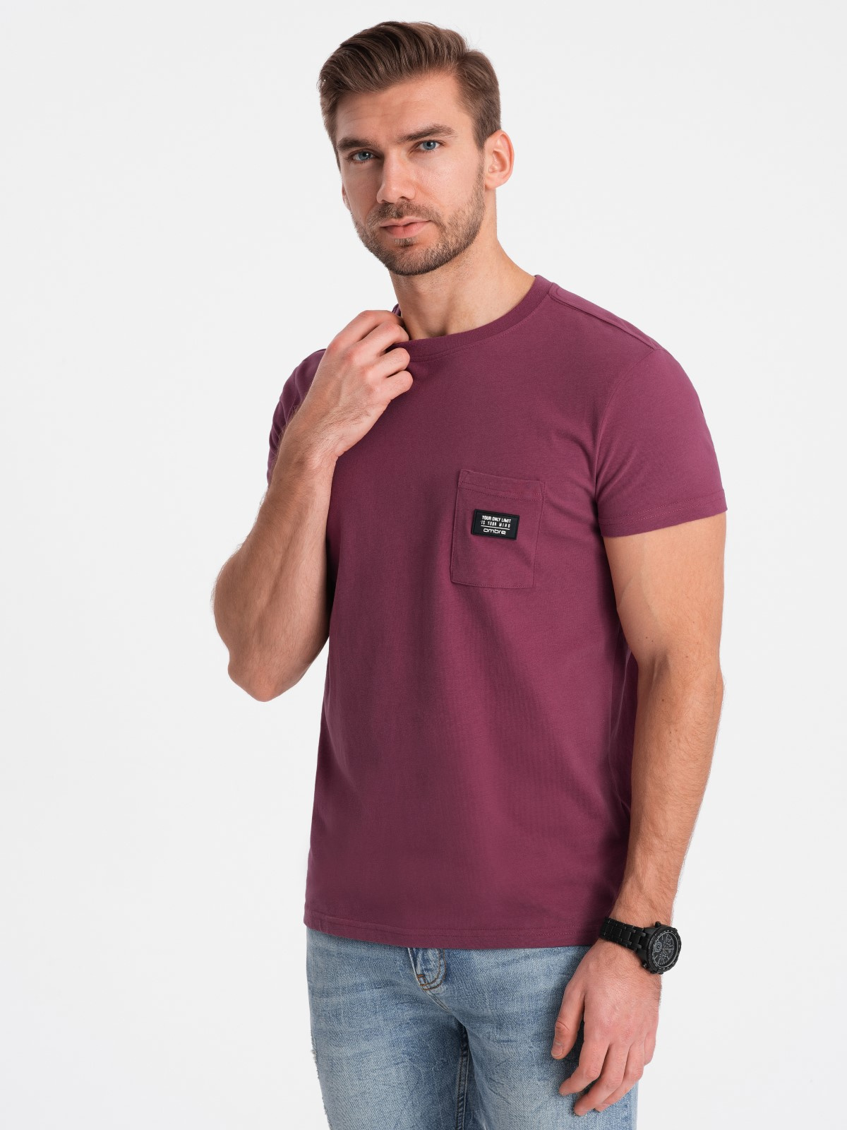 Meeste T-särk rinnataskuga Ombre Clothing - Image 23