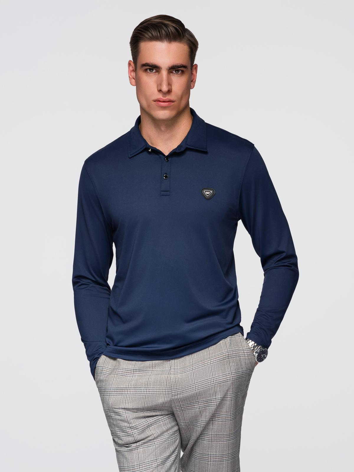 Ombre Clothing meeste pikkade varrukatega polosärk - Image 17