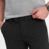elegantsed klassikalise lõikega meeste chino püksid - helehall v1 om-pacp-0191 - Thumbnail Image 13
