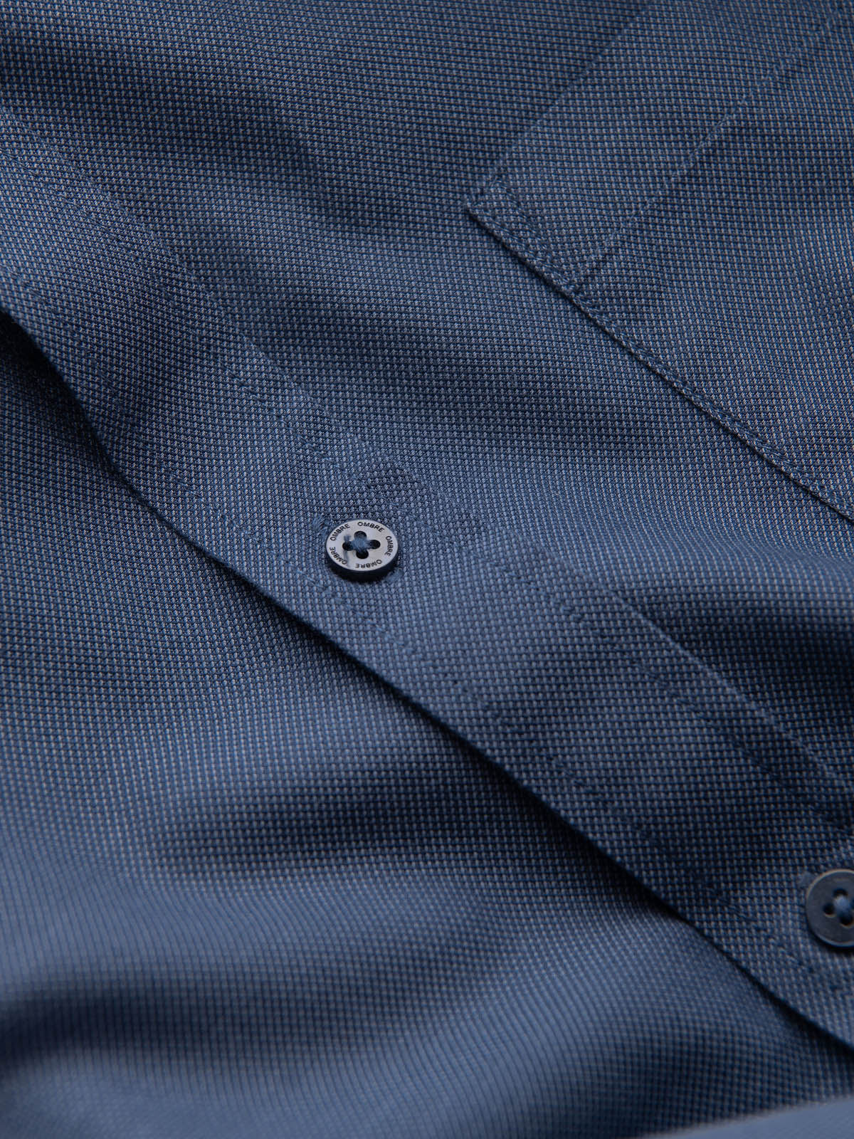 Meeste puuvillane triiksärk taskuga regular fit Ombre Clothing - Image 9