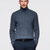 Meeste palmikkoes kootud rullkaelusega kampsun Ombre Clothing - Thumbnail Image 9
