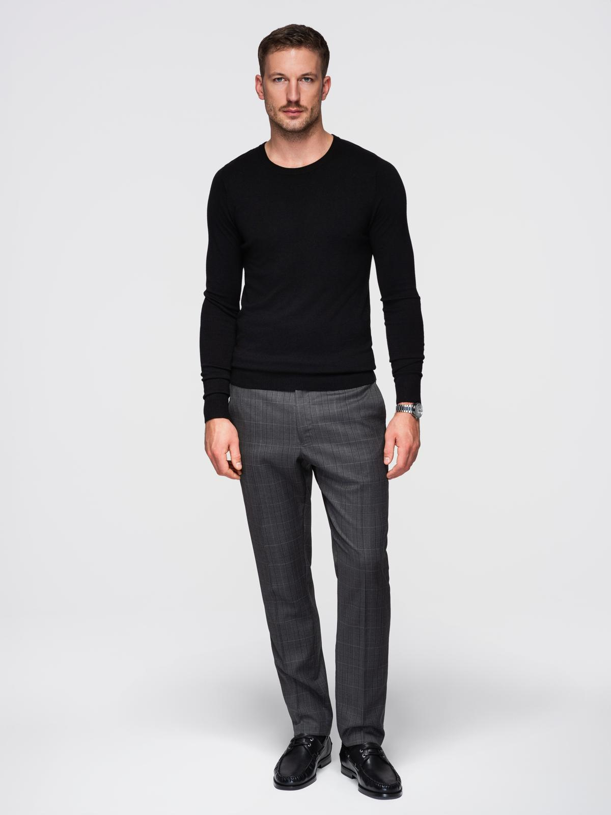 Ombre Clothing klassikaline ümara kaelusega meeste kampsun - Image 80