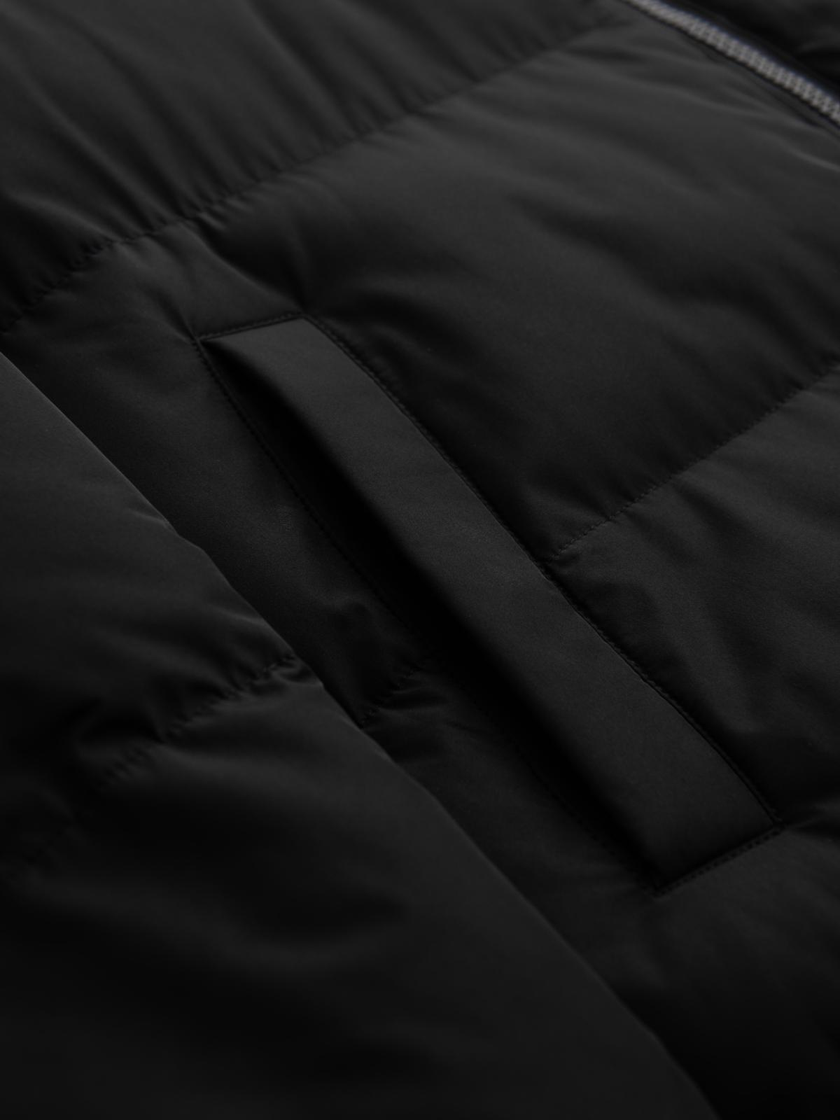 Ombre Clothing meeste pikk tepitud talvejope kapuutsiga - Image 11