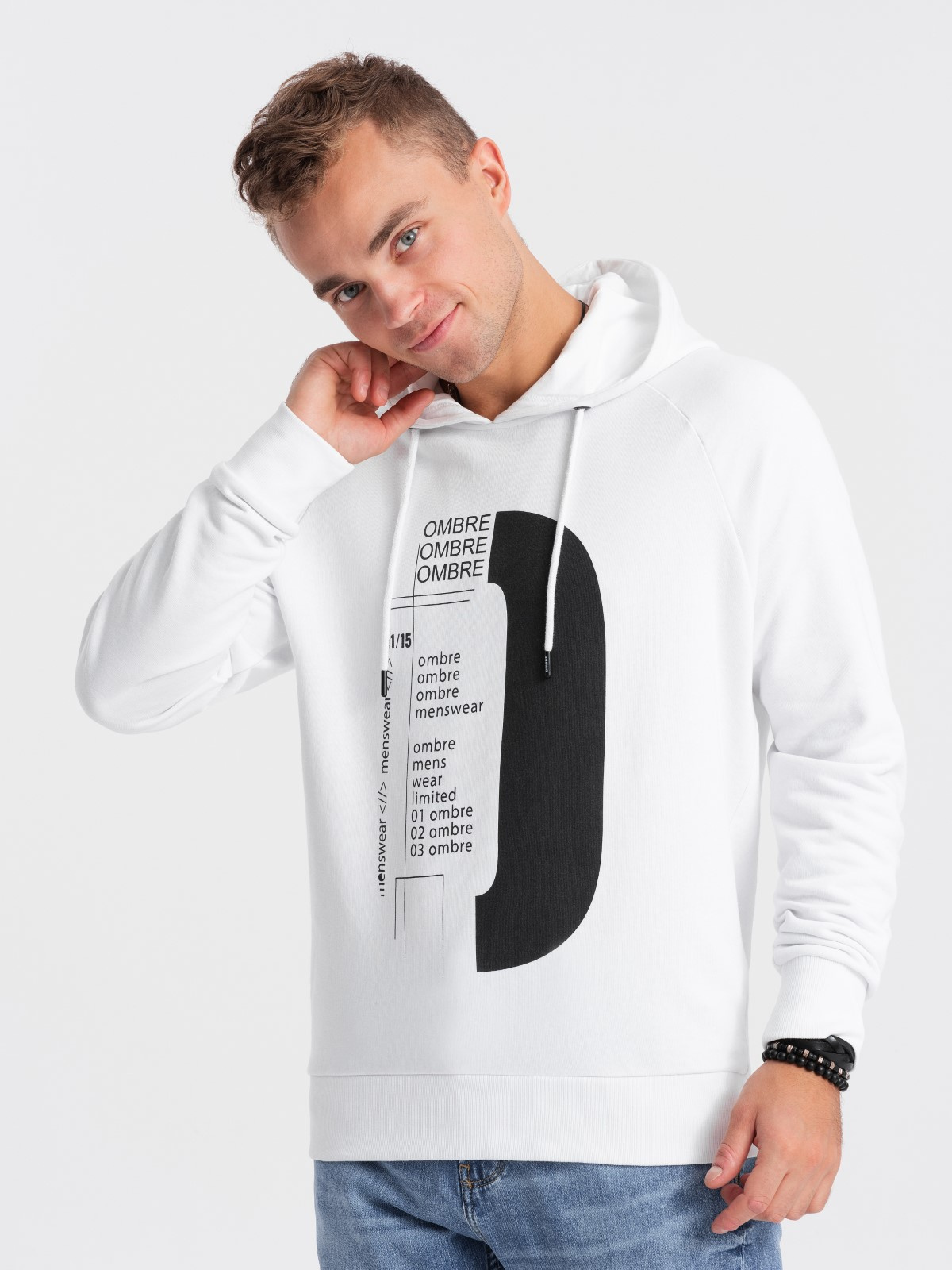 Meeste kapuutsiga dressipluus Ombre Clothing - Image 3