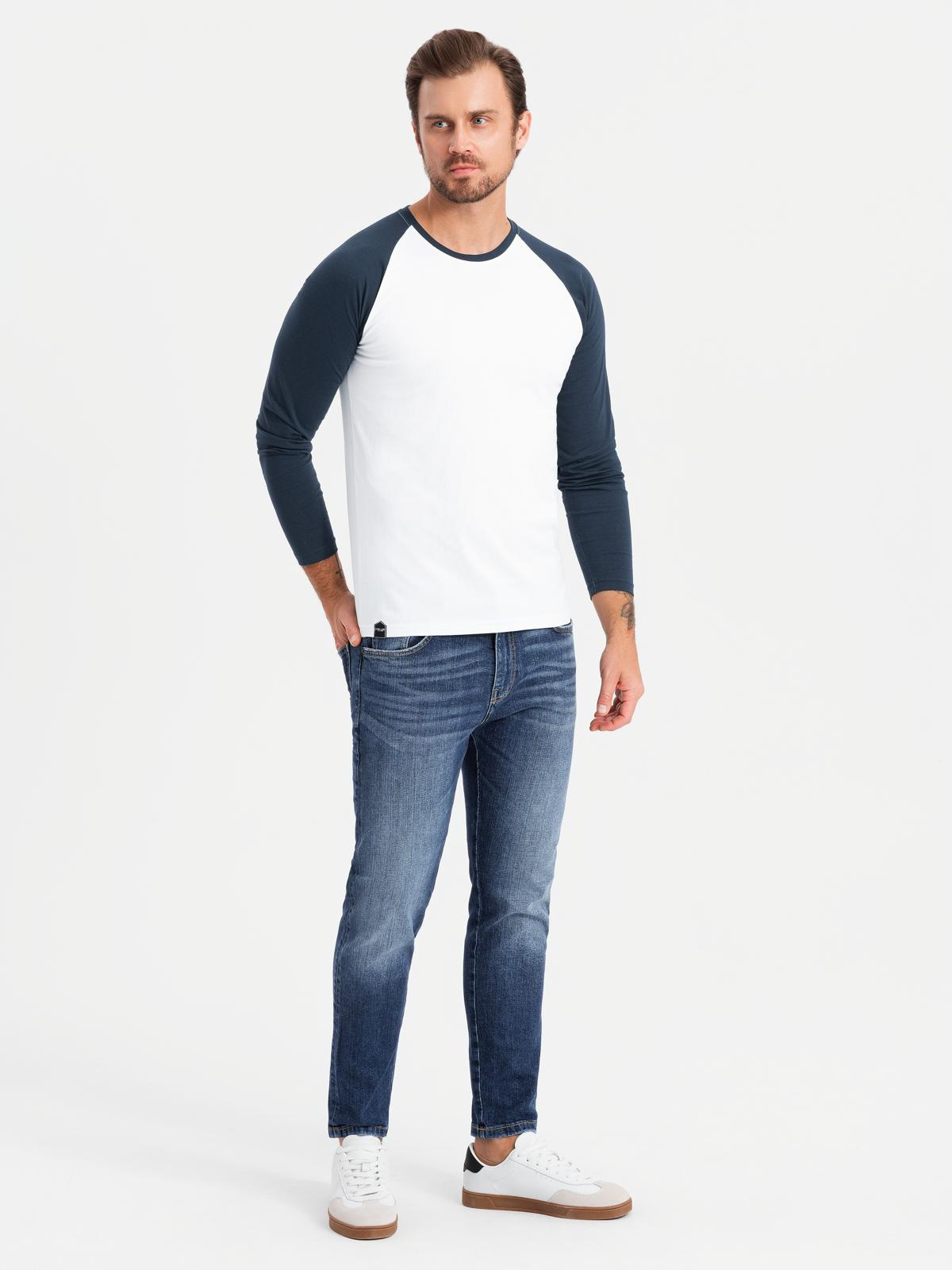 Meeste pikkade raglaanvarrukatega T-särk Ombre Clothing - Image 7