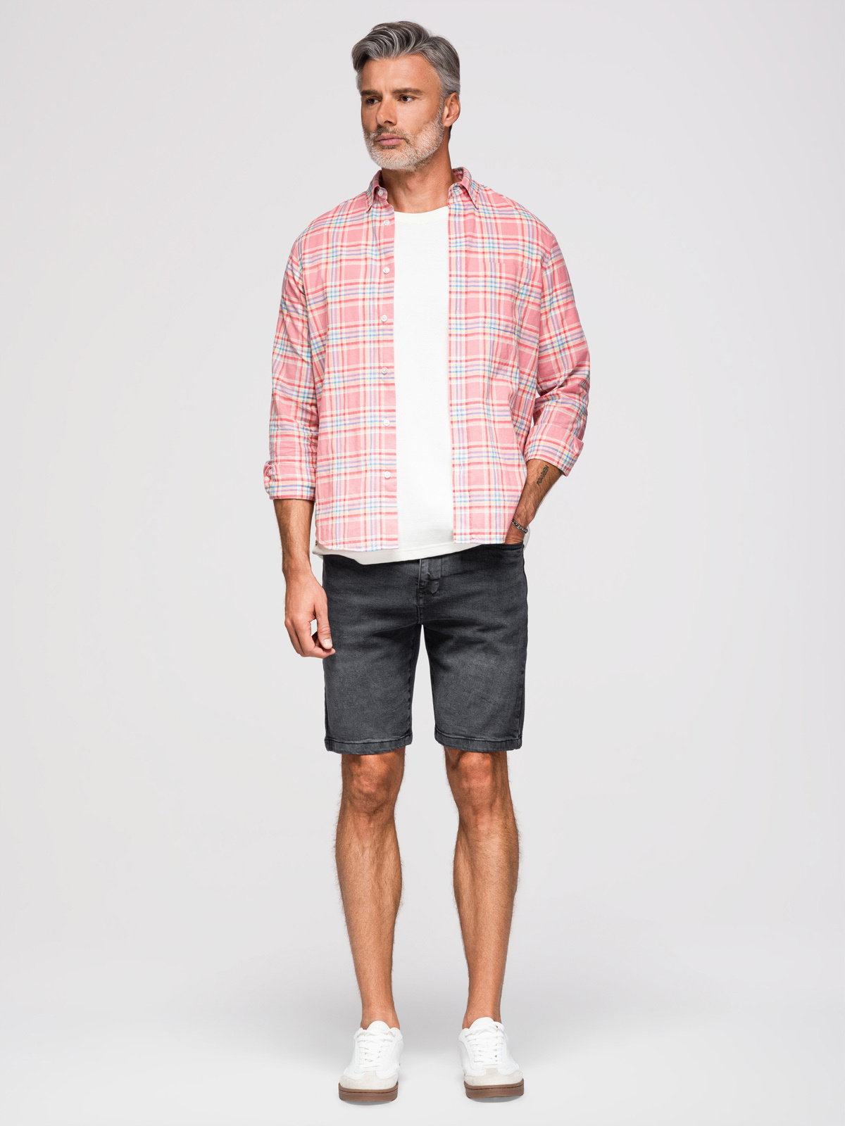 Ombre Clothing meeste lühikesed teksapüksid - Image 34