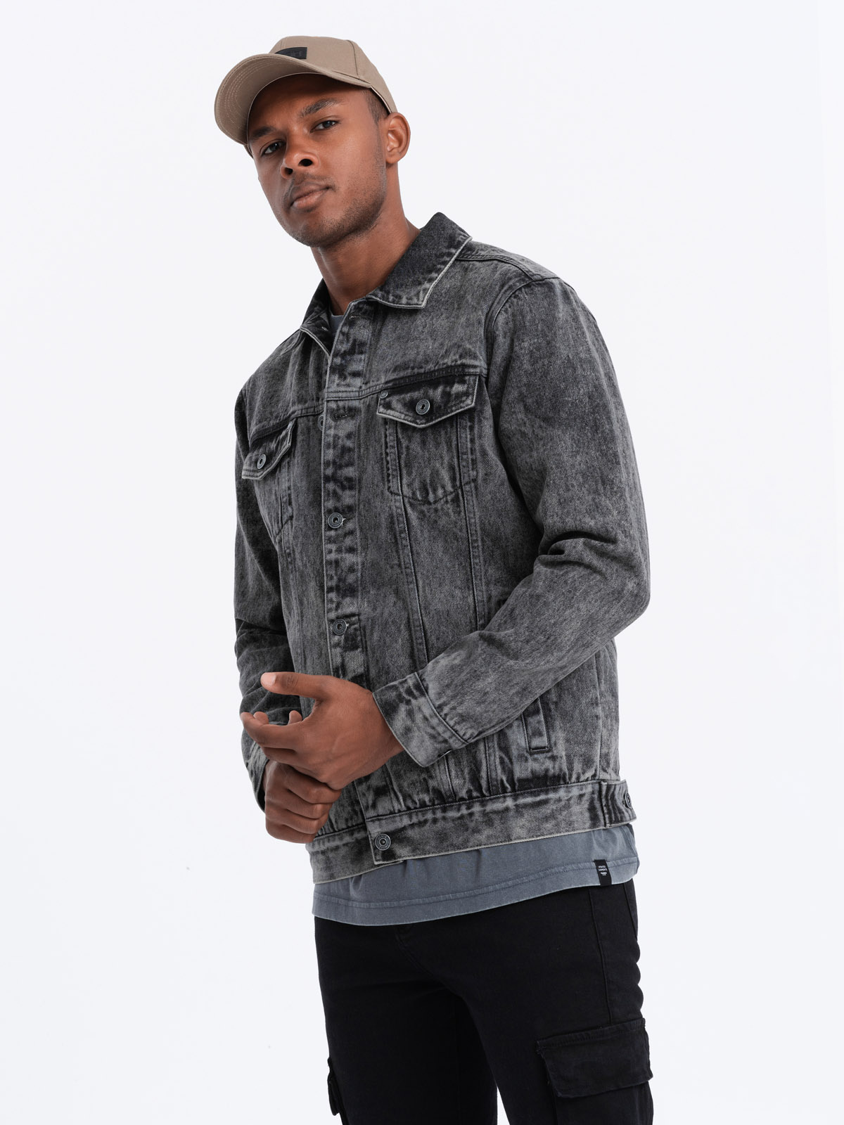 Ombre Clothing meeste puuvillane teksajakk - Image 2