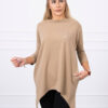 Kapuutsiga asümmeetriline naiste tuunika-dressipluus - Thumbnail Image 2