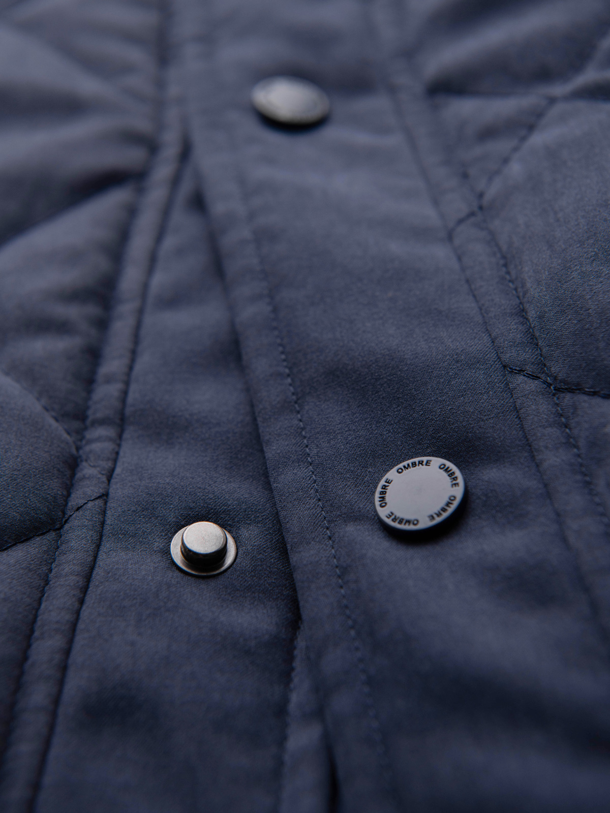 Meeste tepitud vest püstkrae ja tõmblukuga taskutega Ombre Clothing - Image 45