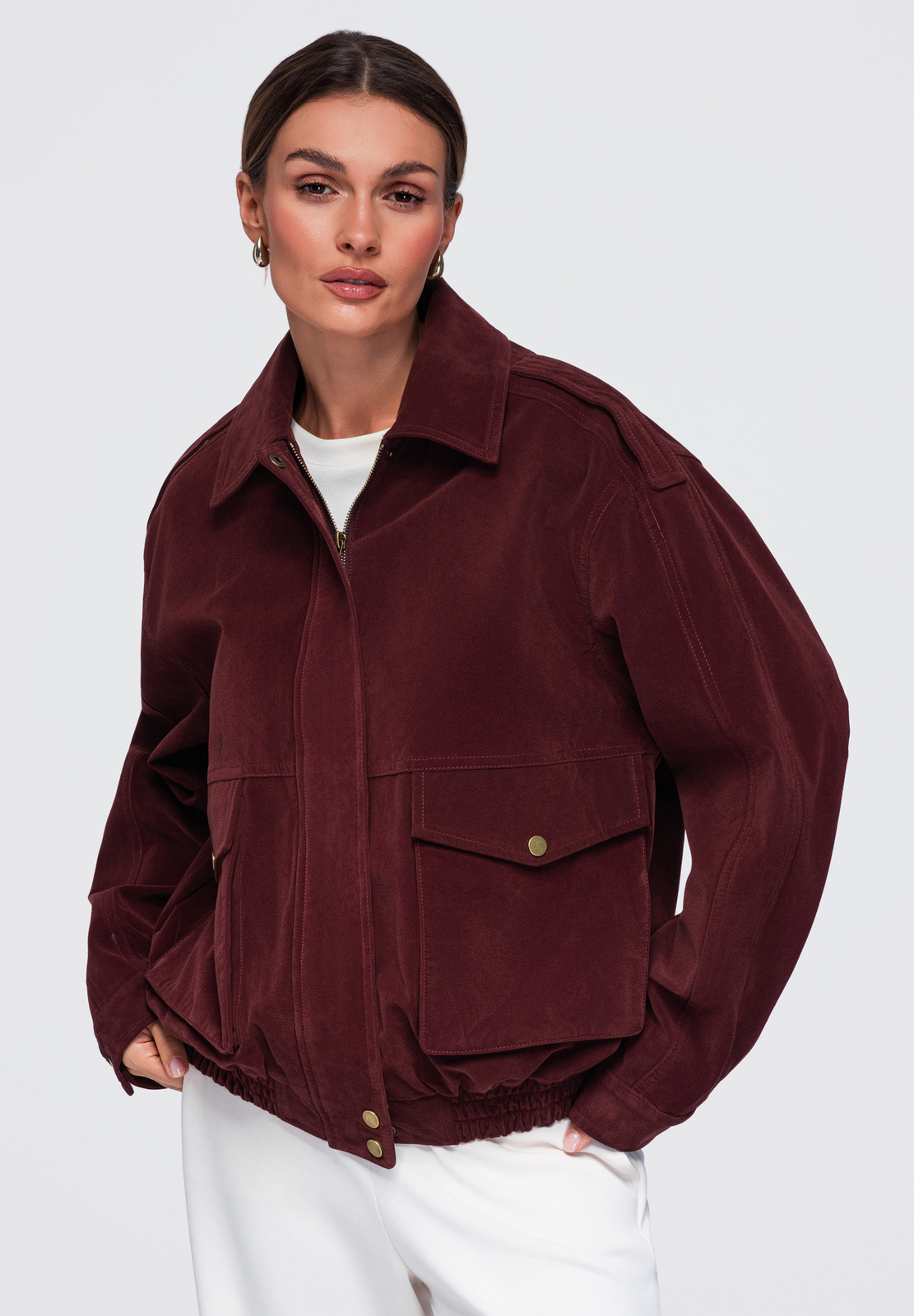 Lühike vaba lõikega naiste jakk Ombre Clothing - Image 8