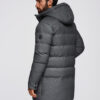 Ombre Clothing meeste kapuutsiga tepitud pikem jope - Thumbnail Image 18