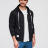 Ombre Clothing meeste lukuga kapuutsiga dressipluus - Thumbnail Image 26