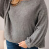 Naiste avara lõikega kampsun villaseguga Kesi Plus Size - Thumbnail Image 45