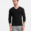 Meeste pikkade varrukatega V-kaelusega särk Ombre Clothing - Thumbnail Image 20