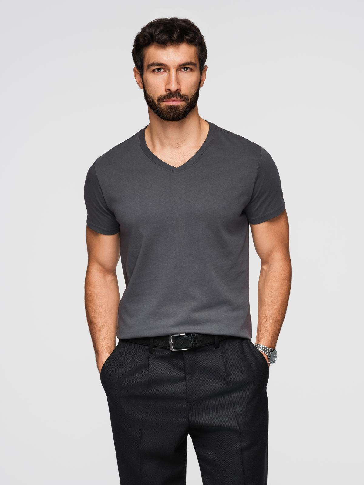 Ombre Clothing meeste V-kaelusega T-särk - Image 17