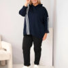 Kesi naiste kapuutsiga viskoospusa triipudega - Thumbnail Image 30