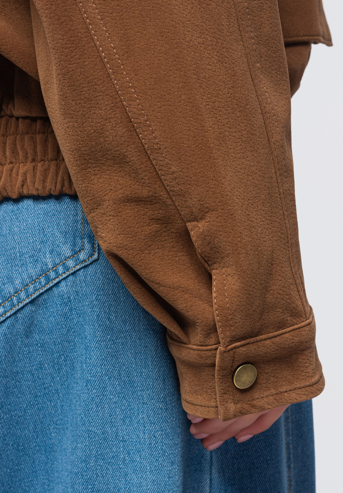 Lühike vaba lõikega naiste jakk Ombre Clothing - Image 5