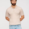 Meeste vertikaalse soonikkoega polosärk Ombre Clothing - Thumbnail Image 11