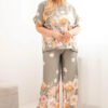 Naiste pluss-suuruses kaheosaline lillemustriga komplekt - Thumbnail Image 5