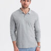 Meeste pikkade varrukatega polosärk Ombre Clothing - Thumbnail Image 19