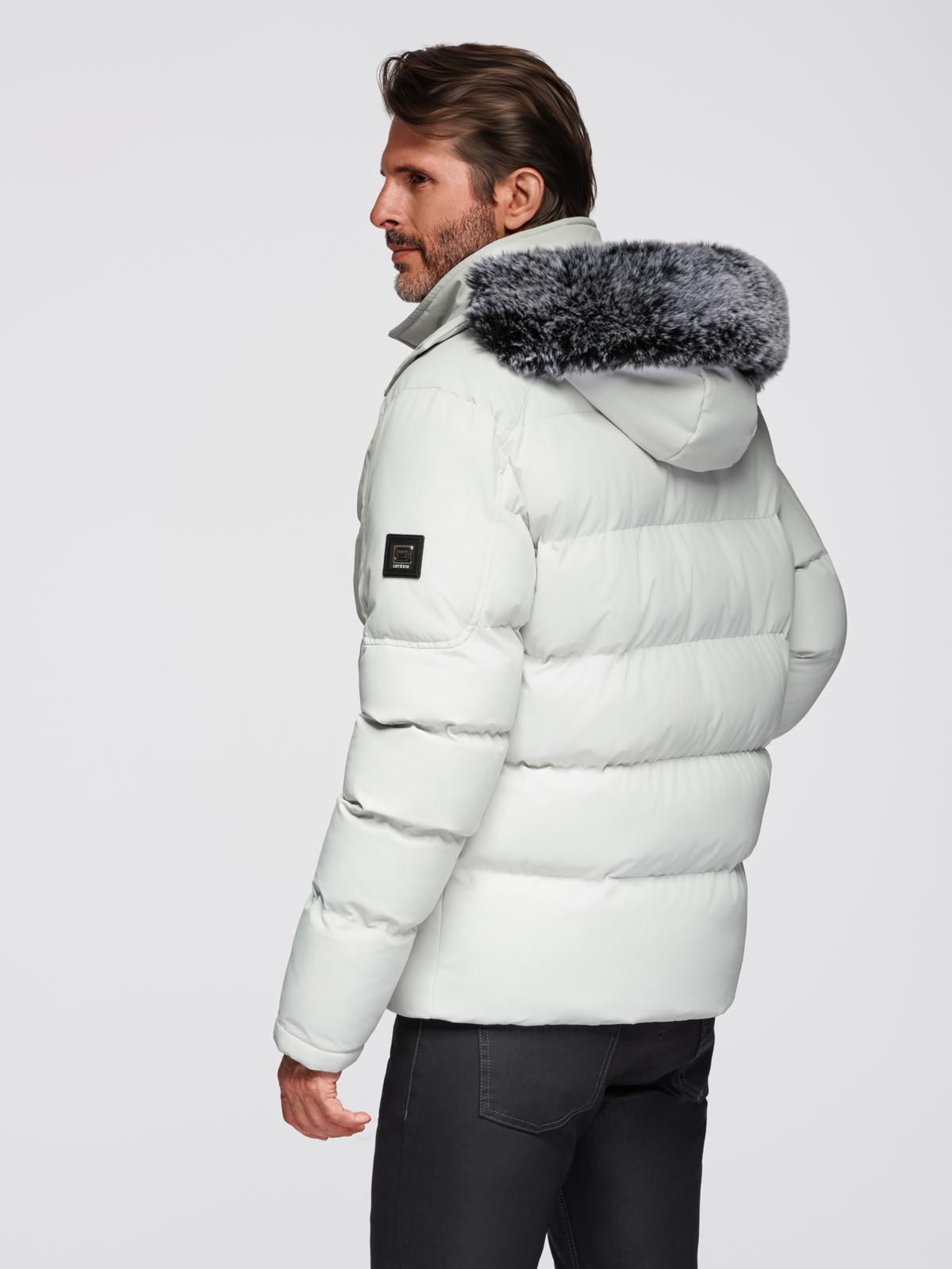Meeste tepitud talvejakk kapuutsiga Ombre Clothing - Image 23