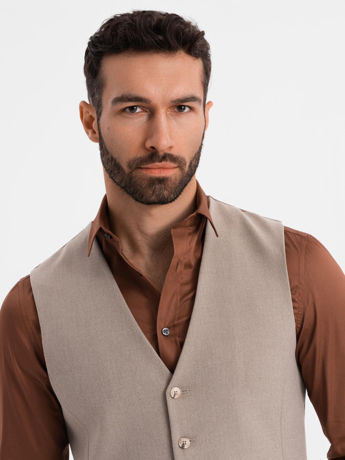 Meeste ülikonnavest nööpidega Ombre Clothing - Image 2