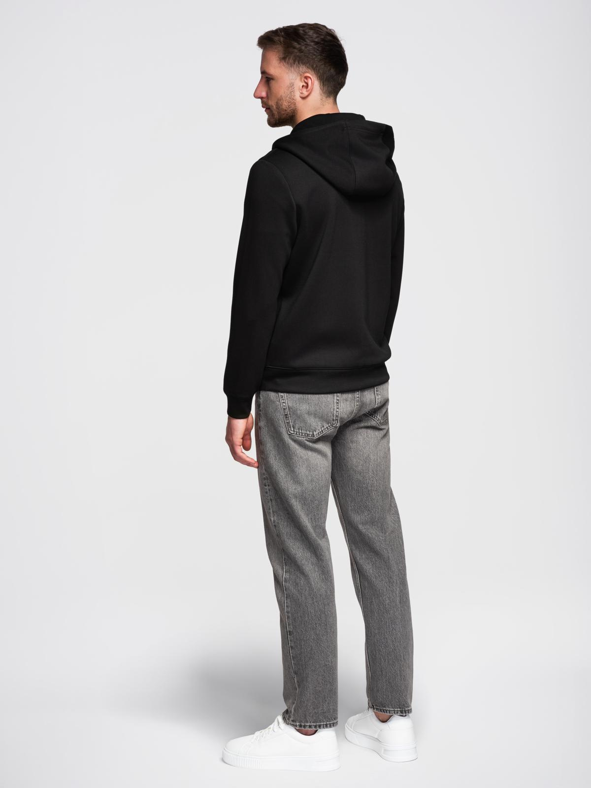 Ombre Clothing meeste lukuga kapuutsiga dressipluus - Image 5