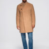 Ombre Clothing meeste poolpikk mantel püstkrae ja nööpidega - Thumbnail Image 32