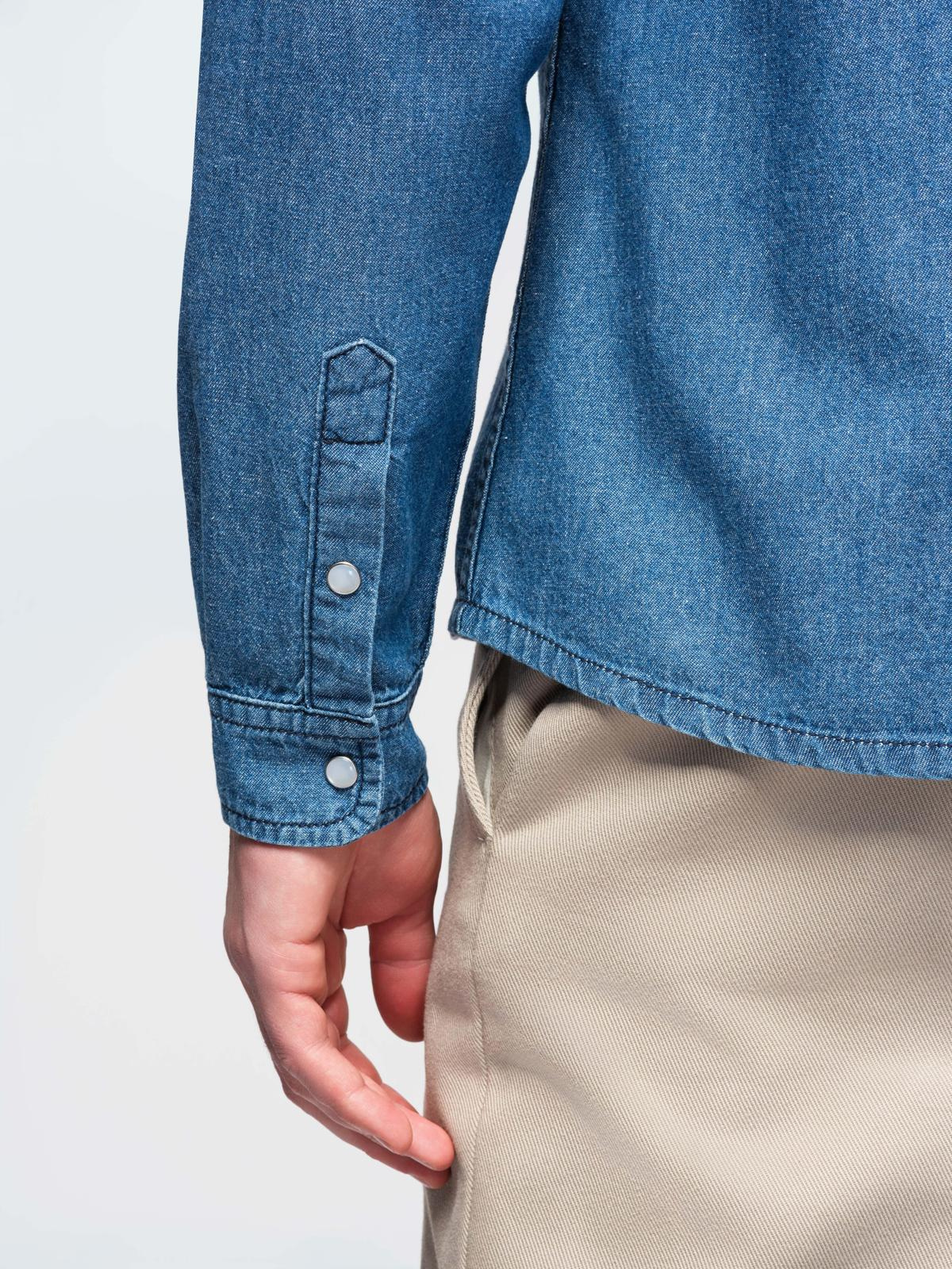 Ombre Clothing meeste teksasärk rinnataskutega - Image 14