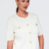 Ombre Clothing nööpidega lühikeste varrukatega naiste pluus - Thumbnail Image 10