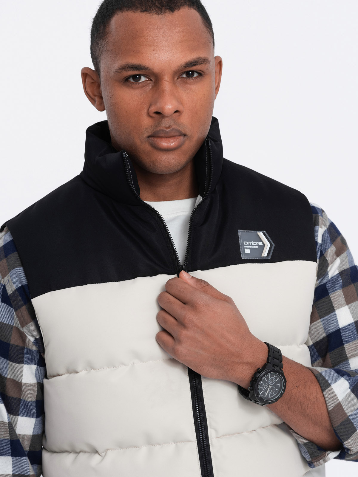 Meeste tepitud vest Ombre Clothing - Image 3