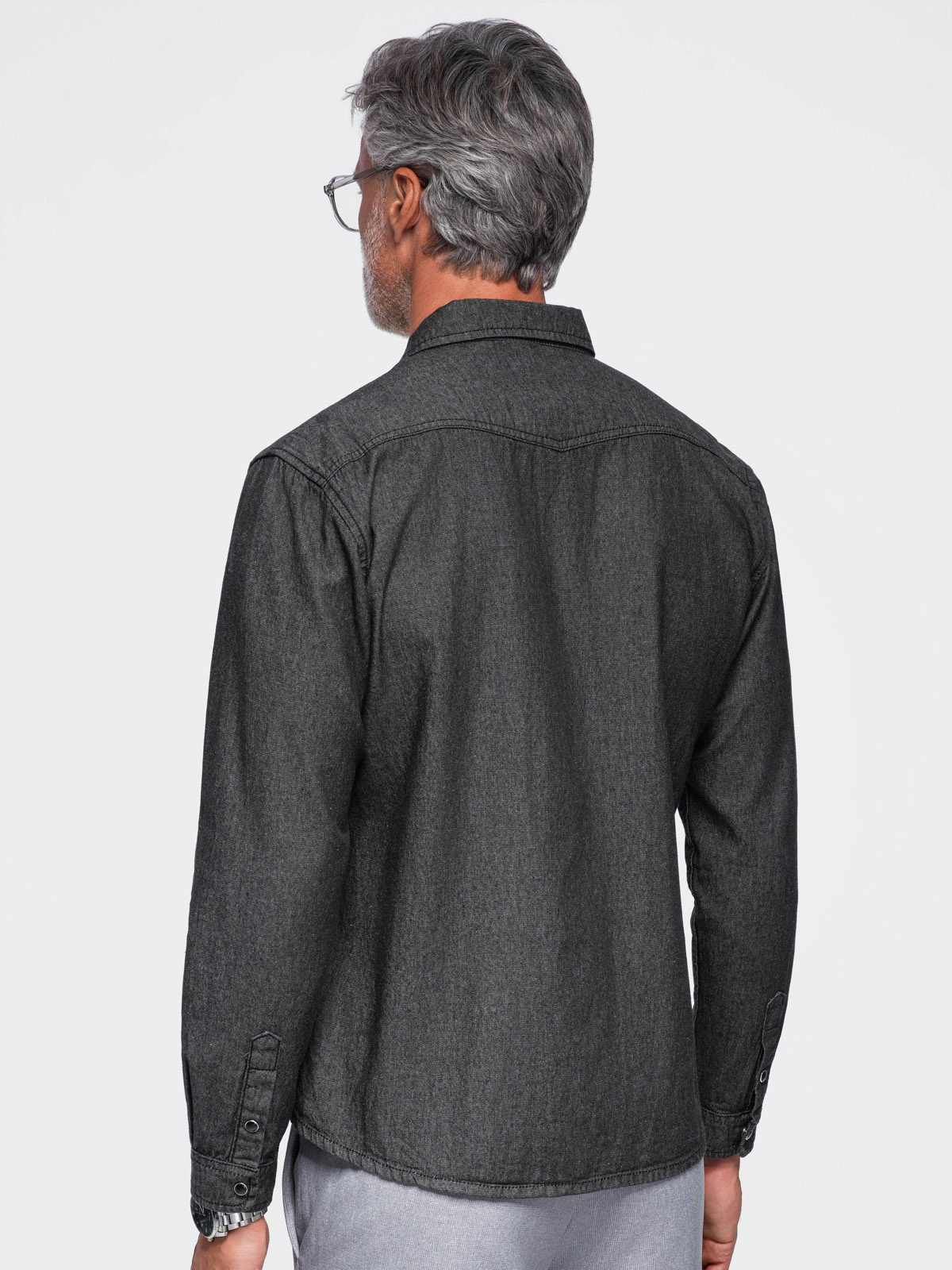 Ombre Clothing meeste teksasärk rinnataskutega - Image 25