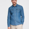 Ombre Clothing meeste teksasärk rinnataskutega - Thumbnail Image 12